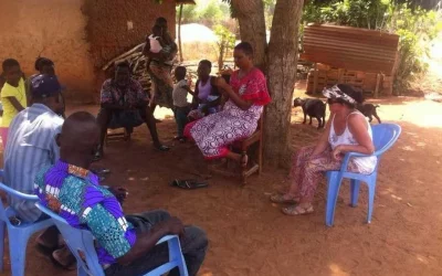 David et Florentine au village