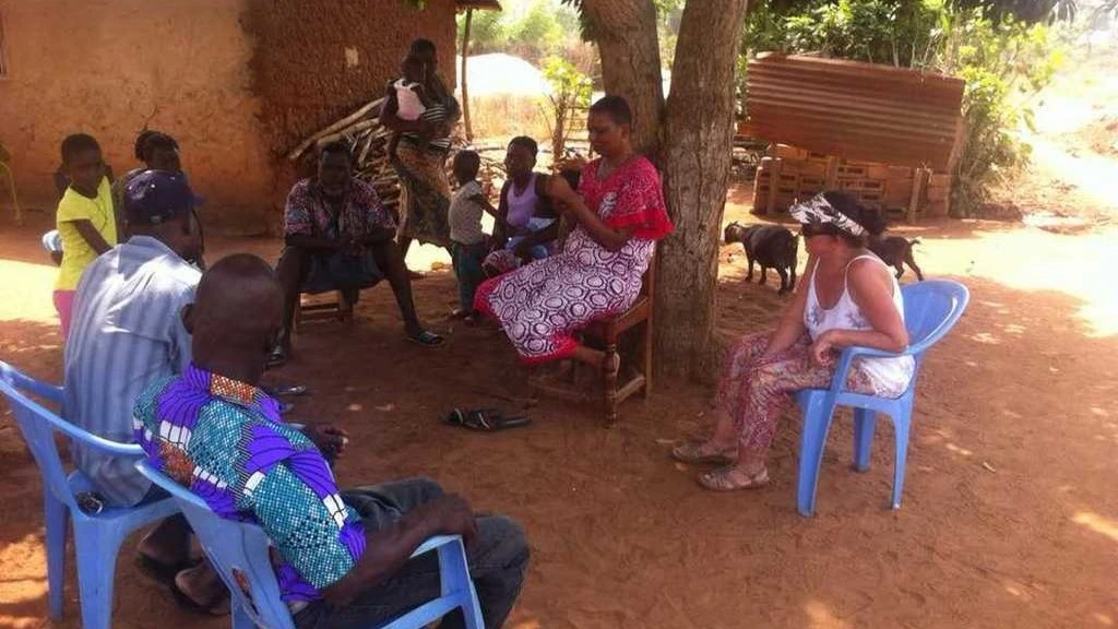 David et Florentine au village