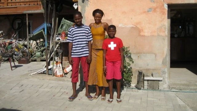 Sylvie visite en Suisse avec les parrains et marraines